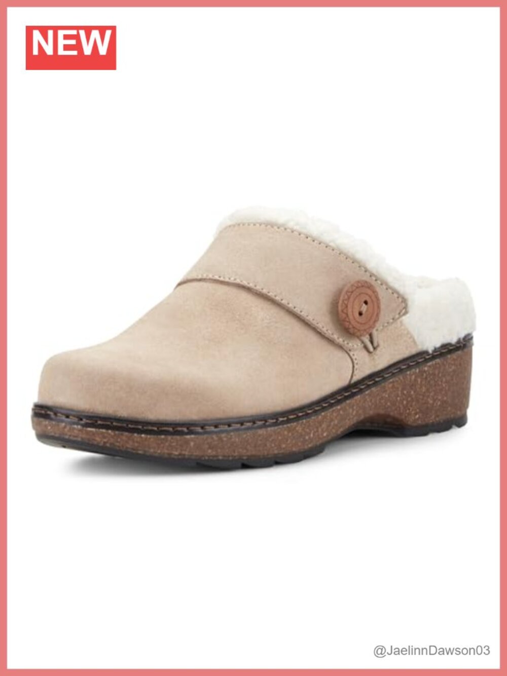 Women's Karsten Clogs Cork Footbed Cushioned Leather Pull-On